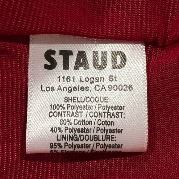 STAUD Mini Ilana Dress in Poinsettia - Picture 10 of 11